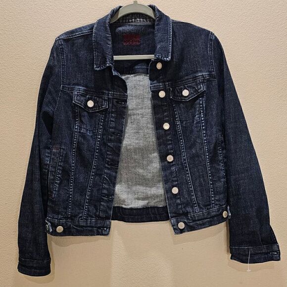 Kookai Women's Cropped Jean Jacket Size 40 - Picture 1 of 7